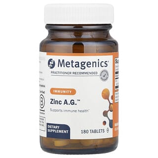 ميتاجينكس‏, ™ Zinc AG ، 20 ملجم ، 180 قرصًا