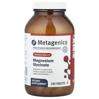 Metagenics, Glycinát hořečnatý, 100 mg, 240 tablet