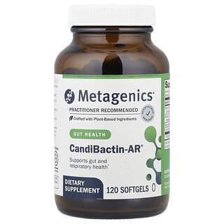 Metagenics, CandiBactin-AR®, Suplemento para favorecer la salud intestinal, 120 cápsulas blandas