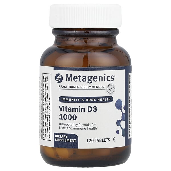 Metagenics Vitamin D3 1000, 25 mcg (1000 IU), 120 Tablets