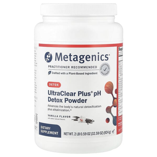 Metagenics UltraClear Plus® pH Detox Powder, Vanilla, 2 lb 0.59 oz (924 g)