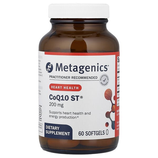 Metagenics, CoQ10 ST®，200 毫克，60 粒軟膠囊