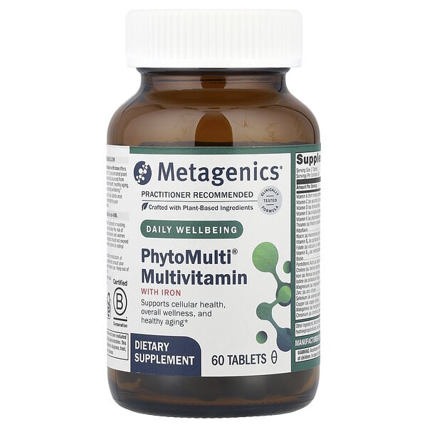 Metagenics PhytoMulti® Multivitamin with Iron, 60 Tablets