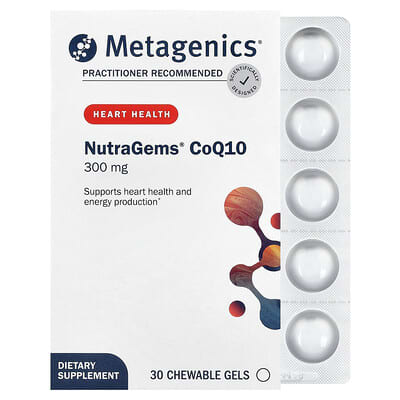 Metagenics, NutraGems® CoQ10, 300 mg, 30 Chewable Gels