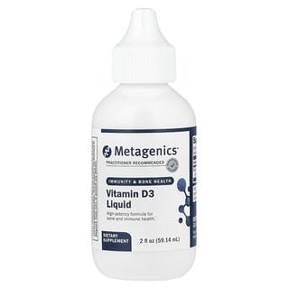 Metagenics, Vitamina D3 Líquida, 25 mcg (1.000 UI), 59,14 ml (2 fl oz)