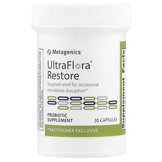 Metagenics‏, UltraFlora® Restore‏, 30 כמוסות