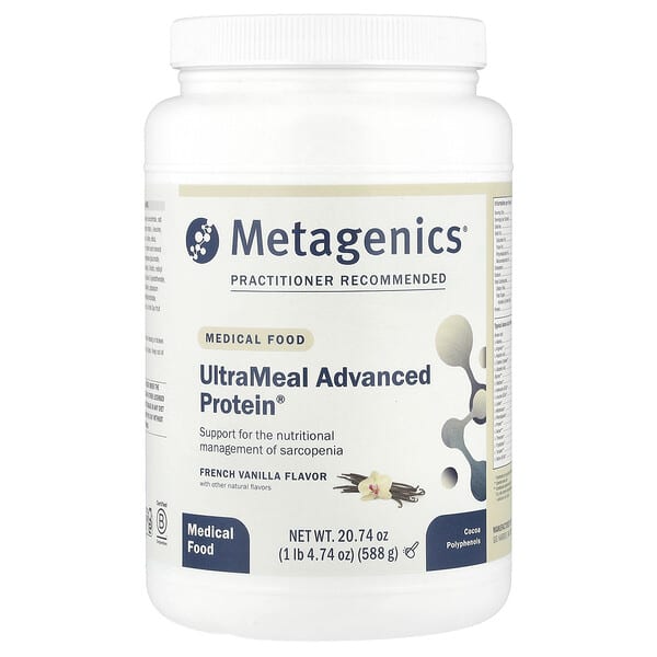 Metagenics Medical Food, UltraMeal Advanced Protein®, French Vanilla, 1 lb 4.74 oz (588 g)