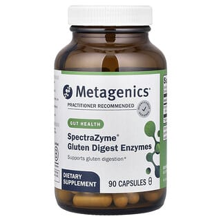 Metagenics, Enzimas para digerir el gluten SpectraZyme®, 90 cápsulas (138 mg por cápsula)