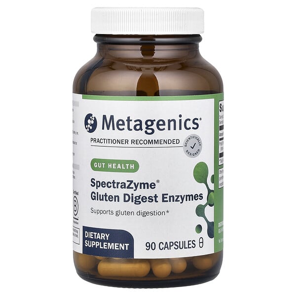 SpectraZyme® Gluten Digest Enzymes, 90 Capsules (138 mg per Capsule)