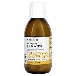 Metagenics, OmegaGenics EPA-DHA 2400。天然檸檬，5 液量盎司（150 毫升）