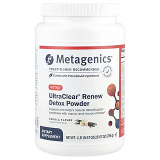 Metagenics, UltraClear®, Polvo desintoxicante renovador, Vainilla, 756 g (26,67 oz)