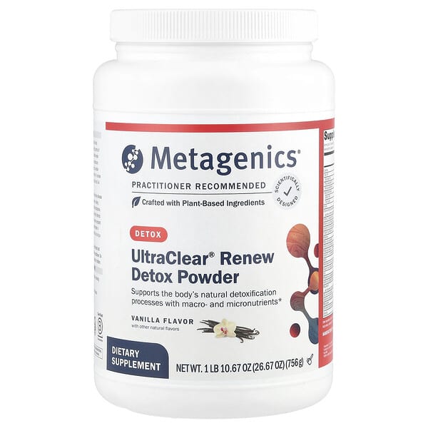 Metagenics UltraClear® Renew Detox Powder, Vanilla, 26.67 oz (756 g)