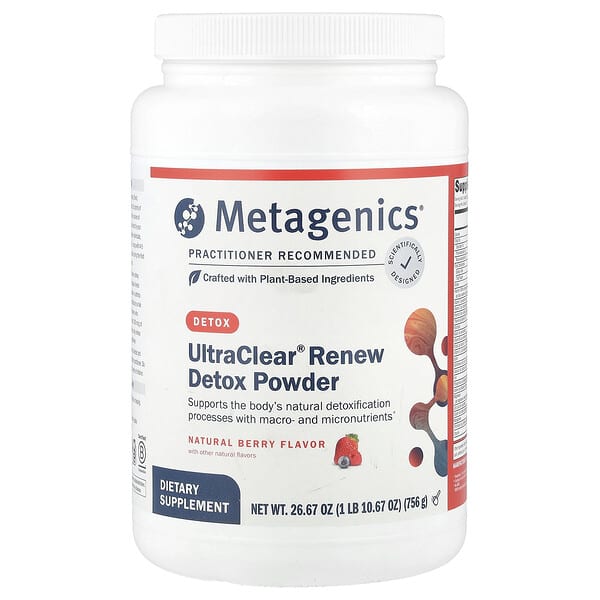 Metagenics UltraClear® Renew Detox Powder, Natural Berry, 26.67 oz (756 g)