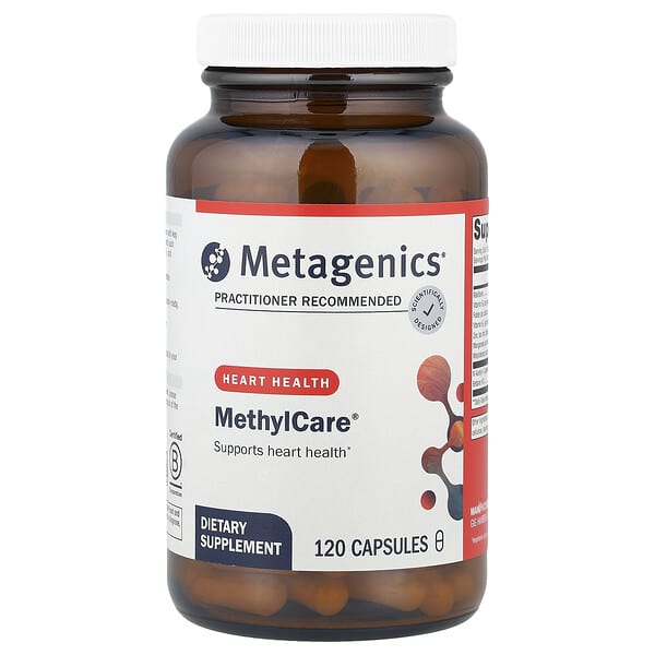 Metagenics, MethylCare®, 심장 건강, 캡슐 120정