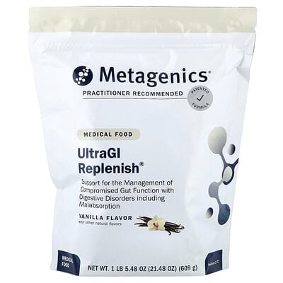 Metagenics, UltraGI Replenish®, Medical Grade, Vanilla, 21.48 oz (609 g)