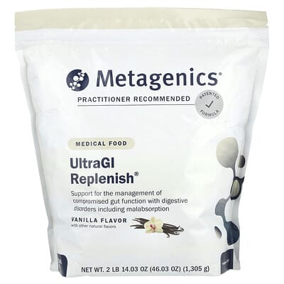 Metagenics, UltraGI Replenish®, Vanilla, 46.03 oz (1305 g)