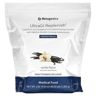 Metagenics, Reposição UltraGI, Baunilha, 14,03 oz (2 lb)