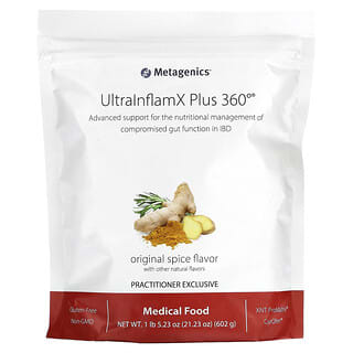 Metagenics, UltralnflamX Plus 360 °, Alimentos Medicinais, Especiaria Original, 602 g (21,23 oz)
