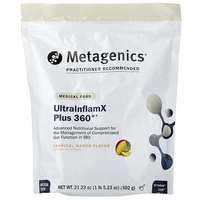 Metagenics, UltraInflamX Plus 360°®, Tropical Mango, 21.23 oz (602 g)