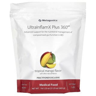 Metagenics, UltraInflamX Plus 360°, тропическое манго, 602 г (1 фунт, 5,23 унции)