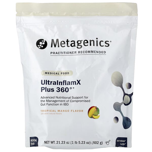 Metagenics, UltraInflamX Plus 360°®, 트로피컬 망고 맛, 602g(21.23oz)