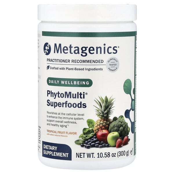 Metagenics PhytoMulti® Superfoods, Tropical Fruit, 10.58 oz (300 g)