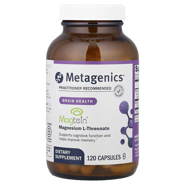 Magnesium L-Threonate, Brain Health, 120 Capsules