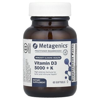 Metagenics, Vitamina D3 5.000 + K, 60 capsule molli