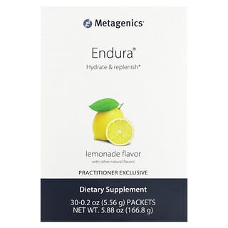 Metagenics, Endura，檸檬水，30 袋，0.2 盎司（5.56 克）每份