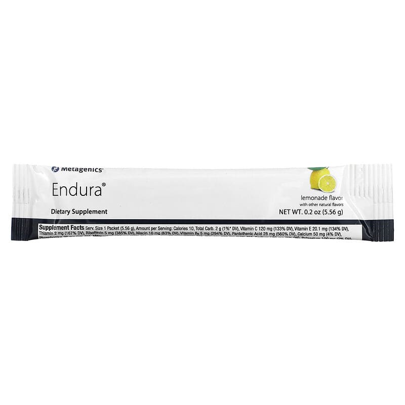 Endura, Lemonade, 30 Packets, 0.2 oz (5.56 g) Each