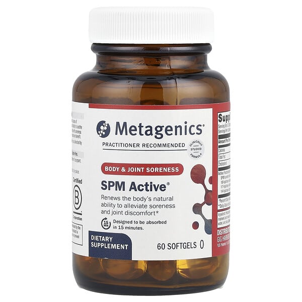 Metagenics, SPM Active®，身體和關節酸痛，60 粒軟膠囊