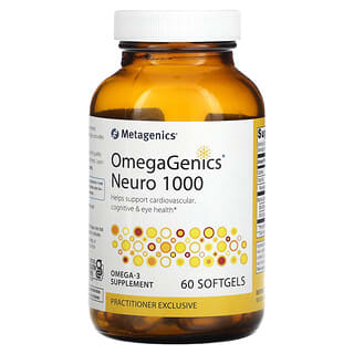 Metagenics, OmegaGenics Neuro 1000, 소프트젤 60정