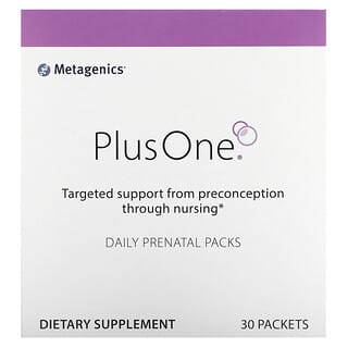 Metagenics, Plus One, tägliche Schwangerschaftspackungen, 30 Päckchen
