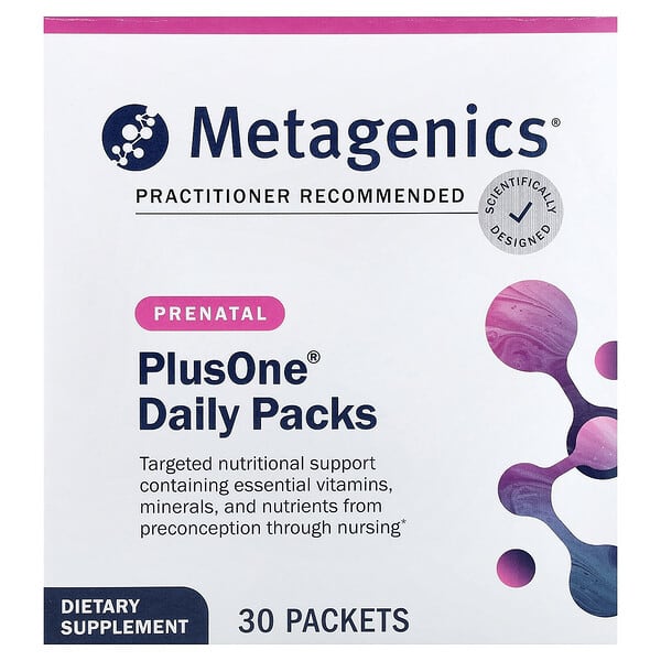 Metagenics PlusOne®, Daily Prenatal Packs, 30 Packets