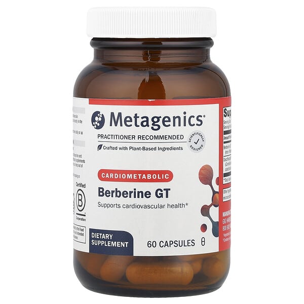 Berberine GT, Cardiometabolic, 60 Capsules