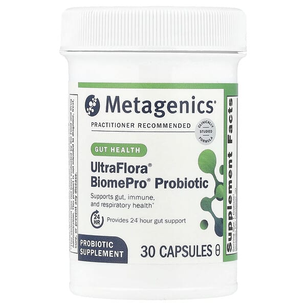Metagenics UltraFlora® BiomePro® Probiotics, 105 Billion CFU, 30 Capsules