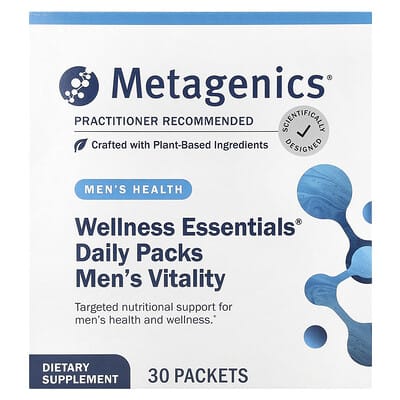 Metagenics, Wellness Essentials® Daily Wellness Pack, Men's Vitality, 30 Packets