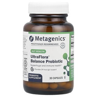 Metagenics, UltraFlora® Balance Probiotic, Probiotikum mit 15 Milliarden KBE, 30 Kapseln