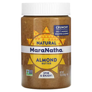 MaraNatha, Mantequilla de almendras natural, Crujiente`` 454 g (16 oz)