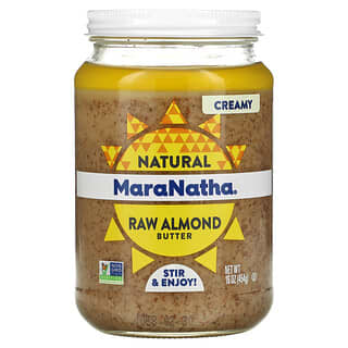 MaraNatha, паста из натурального необработанного калифорнийского миндаля, кремообразная, 454 г (16 унций)