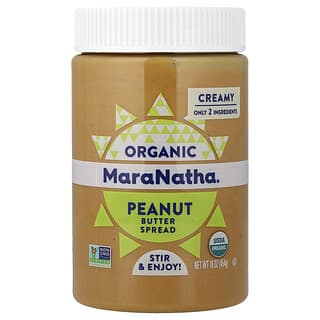 MaraNatha, Organic Peanut Butter Spread, Creamy, 454 g (16 oz)