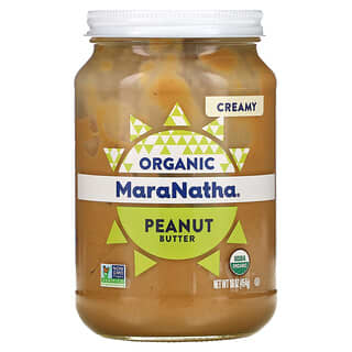 MaraNatha, Manteiga de Amendoim Orgânica, Cremosa, 454 g (16 oz)