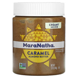 MaraNatha, オーガニックキャラメルアーモンドバター、クリーミー、340g（12オンス）