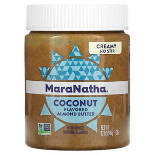 MaraNatha, オーガニックアーモンドバター、ココナッツ、クリーミー、340g（12オンス）