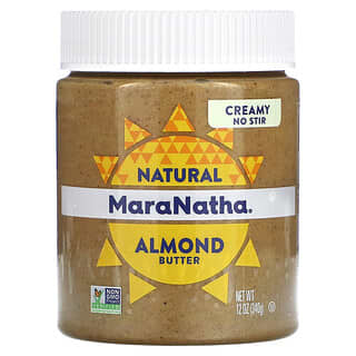 MaraNatha, паста из натурального калифорнийского миндаля, кремообразная, 340 г (12 унций)
