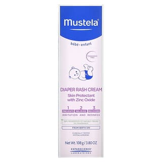Mustela, Baby, Diaper Rash Cream 1-2-3, Fragrance Free, 3.80 oz (108 g)