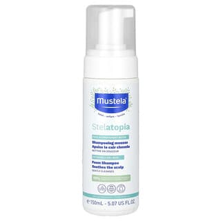 Mustela, Stelatopia Foam Shampoo, Extremly Dry Skin, Fragrance Free, 5.07 fl oz (150 ml)
