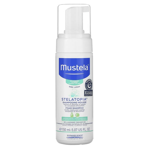 Mustela, Stelatopia（ステラトピア）フォームシャンプー 150ml（5.07液量オンス）