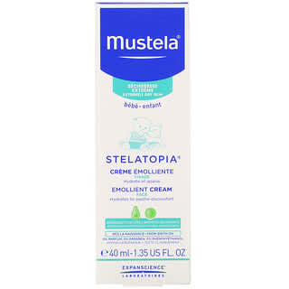 Mustela, Creme Facial Emoliente para Bebês, Stelatopia, 40 ml (1,35 fl oz)