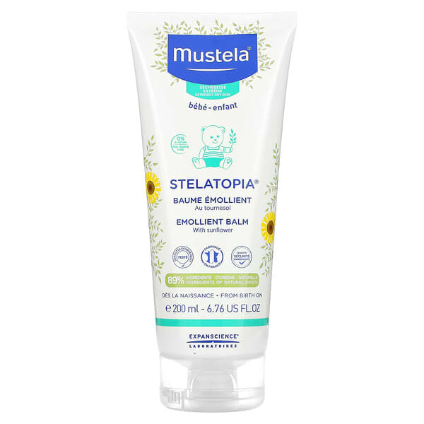 Mustela, Stelatopia（ステラトピア） ひまわり配合エモリエントバーム 200ml（6.76液量オンス）